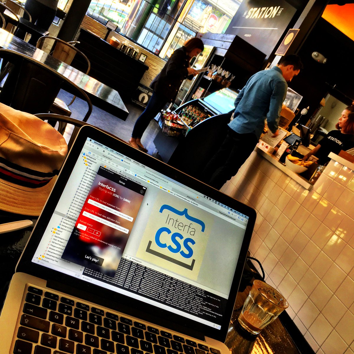 tobeleaf's tweet photo. #iOS dev time #TheStationSF @tony_tisell #InterfaCSS #SanFrancisco #SmashingConf #CSS https://t.co/8rkpP0Rdi6 https://t.co/RLLYaUvRLT