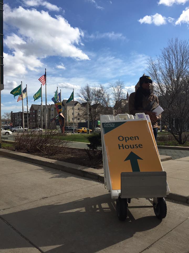 WayneHumans's tweet photo. "Carrying all these signs? Yeah, I know it's not a one person job, but I'm Michael and I can do it anyway." #HOWS https://t.co/Zt7VC35ULI