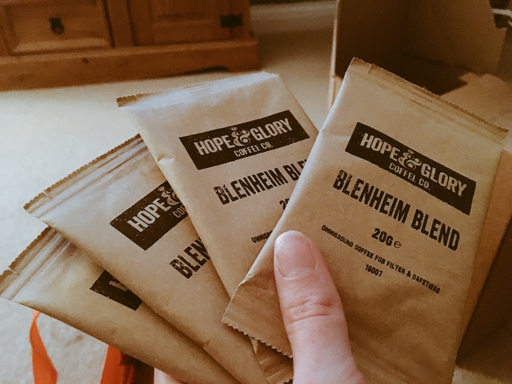 HopeandGloryUK's tweet photo. Prepping our coffee samples to giveaway at the @LdnCoffeeFest - come and grab one this weekend at Stand HP14 https://t.co/kFYgS8MmJc