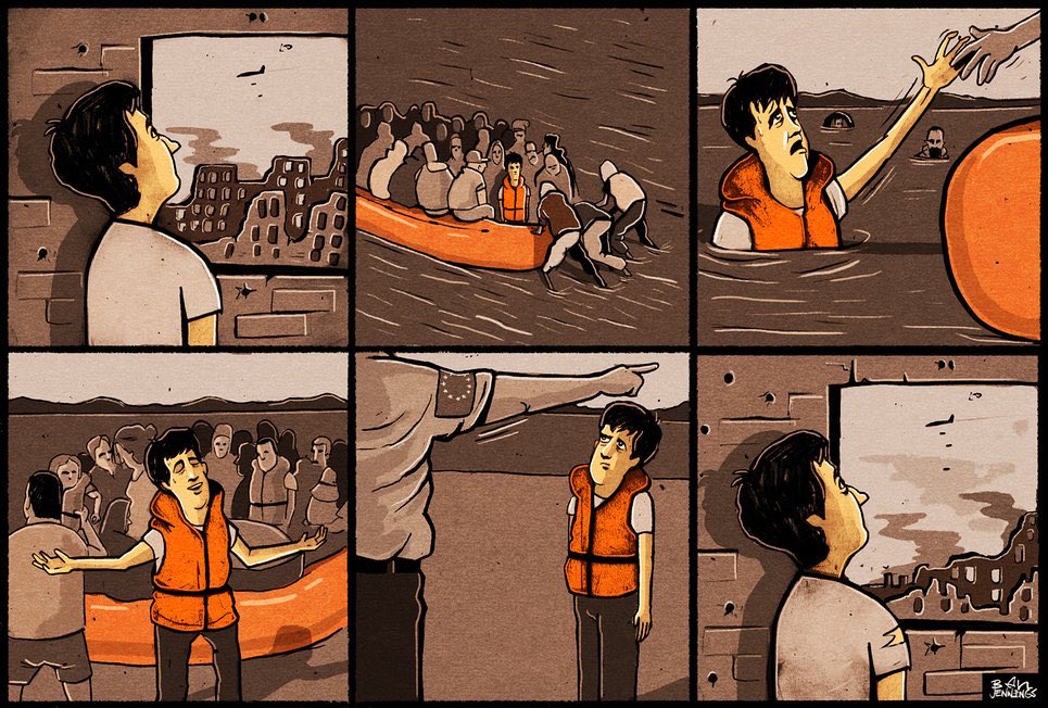 connellyandrew's tweet photo. #EUTurkeyDeal (Ben Jennings, The Guardian) https://t.co/9LfshNgv7d