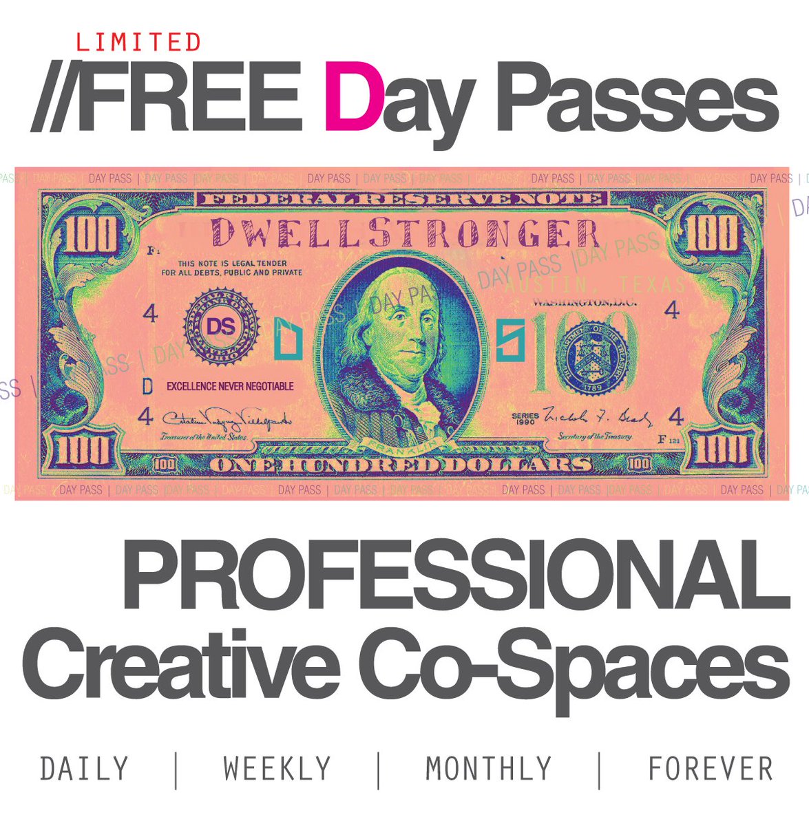 dwellstronger's tweet photo. #ATX | PROFESSIONAL | CREATIVE | CO-SPACES taking memberships NOW!  #coworking #austin #dwellstronger https://t.co/829V1b0Hbu