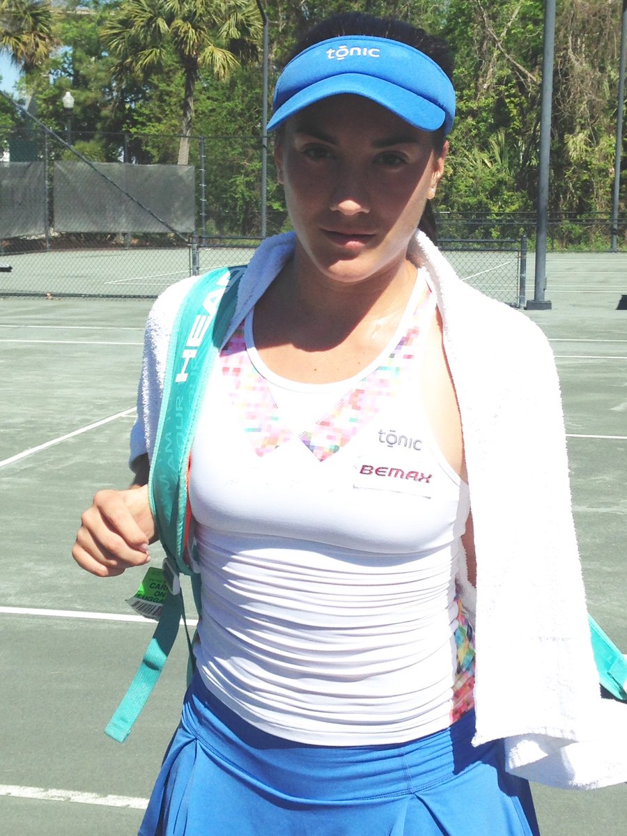 TennisAtlantic's tweet photo. Congrats to @KovinicDanka118, moving on up to Round 2 @VolvoCarOpen! #HellaSerious https://t.co/9PUXexJm3H