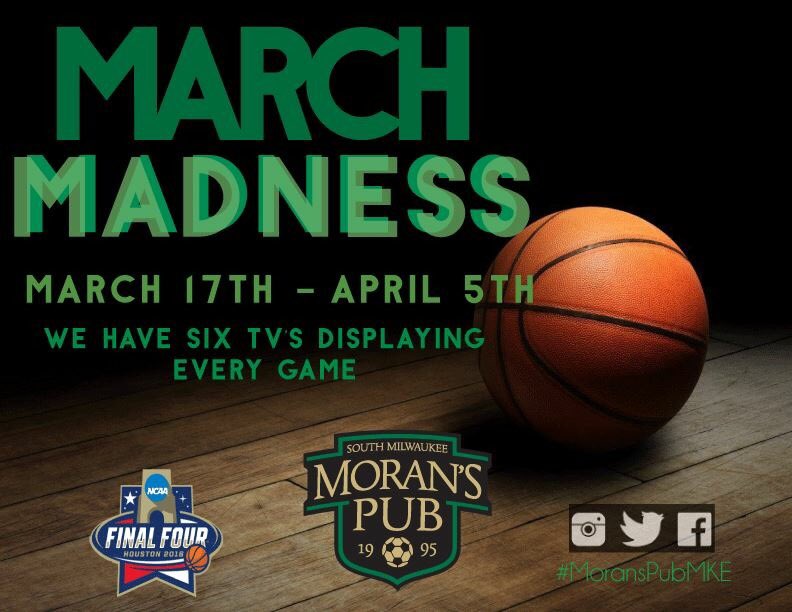 Join us for the final TONIGHT! #MoransPubMarchMadness #SouthMilwaukee #MKEbasketball