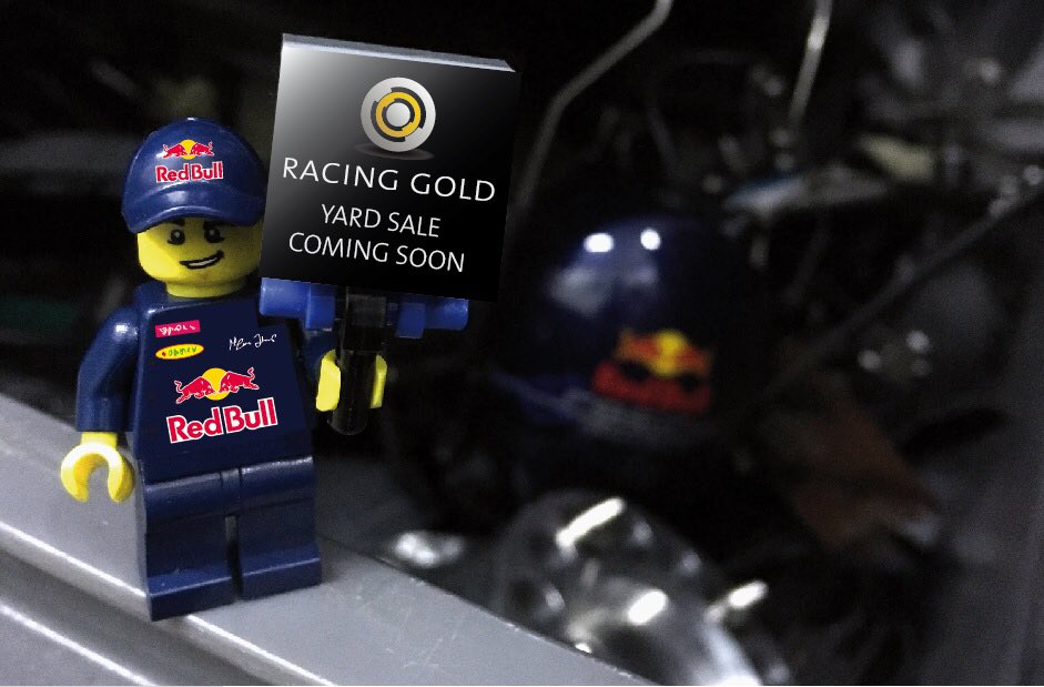Racing_Gold's tweet photo. F1 part competition news. 

Any follower that mentions or RT's the #f1yardsale between now &amp; launch can win a piece https://t.co/Ru5v2MV1dM