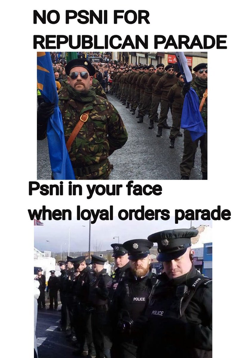 Cromwellsarmy72's tweet photo. @WestBelfastUPRG @VanguardBears @PoliceServiceNI As per usual sir  #DoubleStandardsExposed #ForwardWithArlene https://t.co/6aY9v42b54