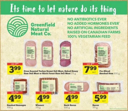 TowerhillSobeys's tweet photo. .@GreenfieldMeats are free of antibiotics &amp; hormones &amp; #allnatural. Available @sobeys #LetNatureDoItsThing #ptbo https://t.co/z1ZUuOOloI