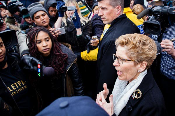 gtalusan's tweet photo. .@BLM_TO speaks with @Kathleen_Wynne #BLMTOBLACKCITY #BLMTOtentcity #blm #blmto #topoli #onpoli https://t.co/l1Fh4P7qpg