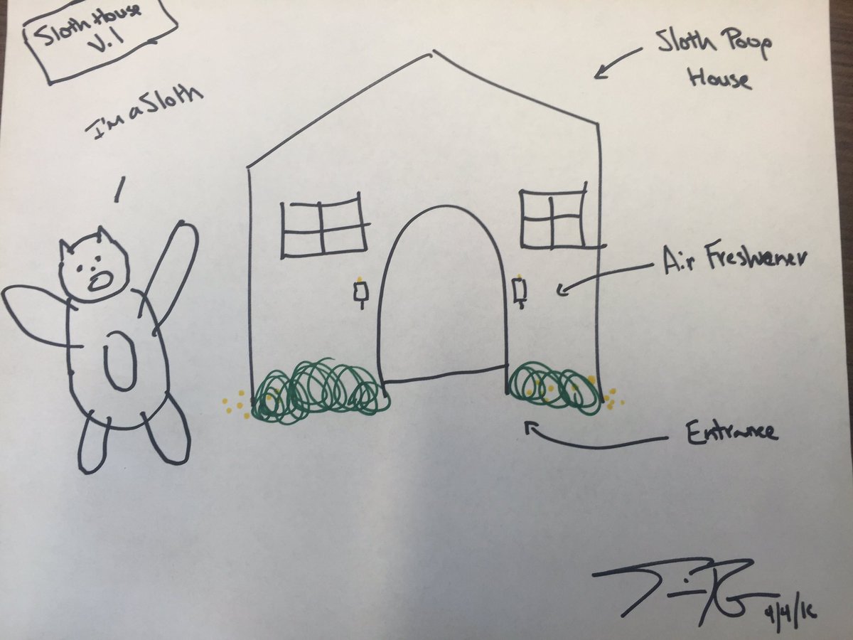 Save_The_Sloths's tweet photo. Our first version of a Sloth Poop House is now available. Let us know your thoughts on this artists design! #sloths https://t.co/KWCXCeZrTd