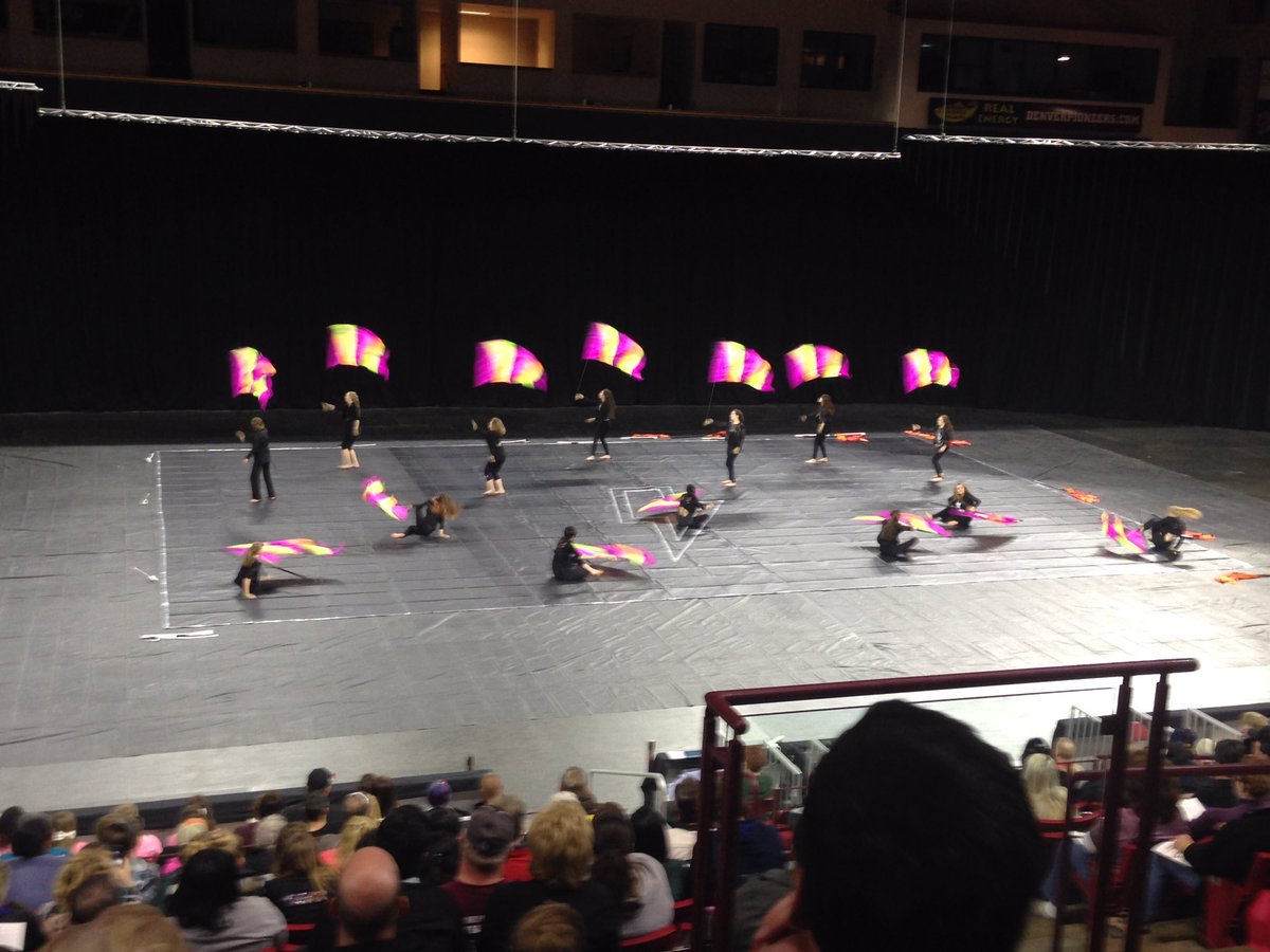 FHS #winterguard ROCKED RMCGA state finals! 2nd Place in SA #fairviewhsband #boulder #indoorguard #Colorado #guard