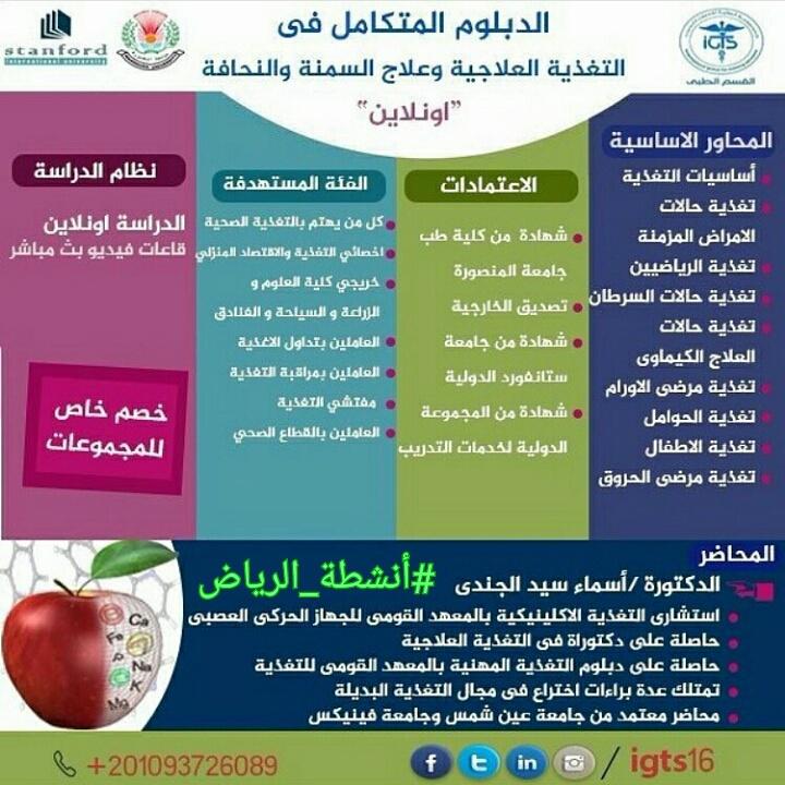 أنشطة الرياض On Twitter برنامج التغذية العلاجية و علاج السمنة و