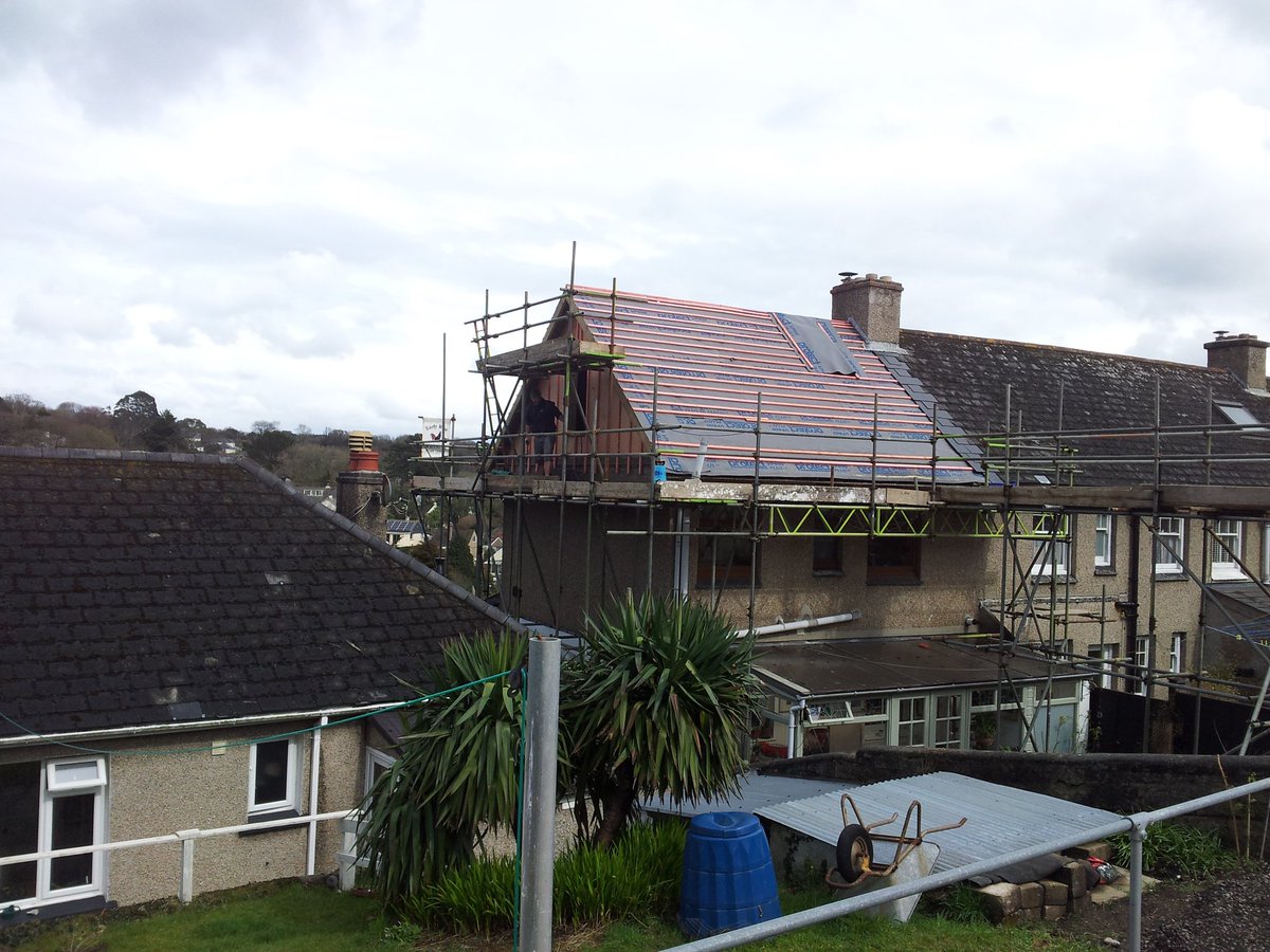 Before and after. Nearly done, just slate to go. New loft room #goodprogress