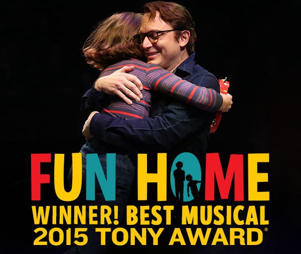 NycStarTours's tweet photo. Welcome to FUN HOME, Save 40% on Great Seats #FunHome #modernmusical the future of Broadway #reallife #artislife https://t.co/dI8muGqqY8