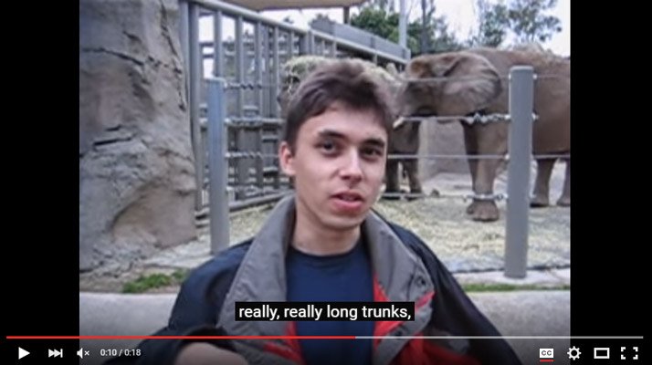 Image result for The First YouTube Video was uploaded on April 23, 2005, featuring its co-founder Jawed Karim at the San Diego Zoo.
