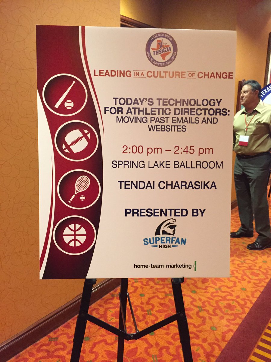 XcellentTea's tweet image. Good and timely topic by @superfanu! Great turn out by athletic directors at the 2016 #THSADA state conference.