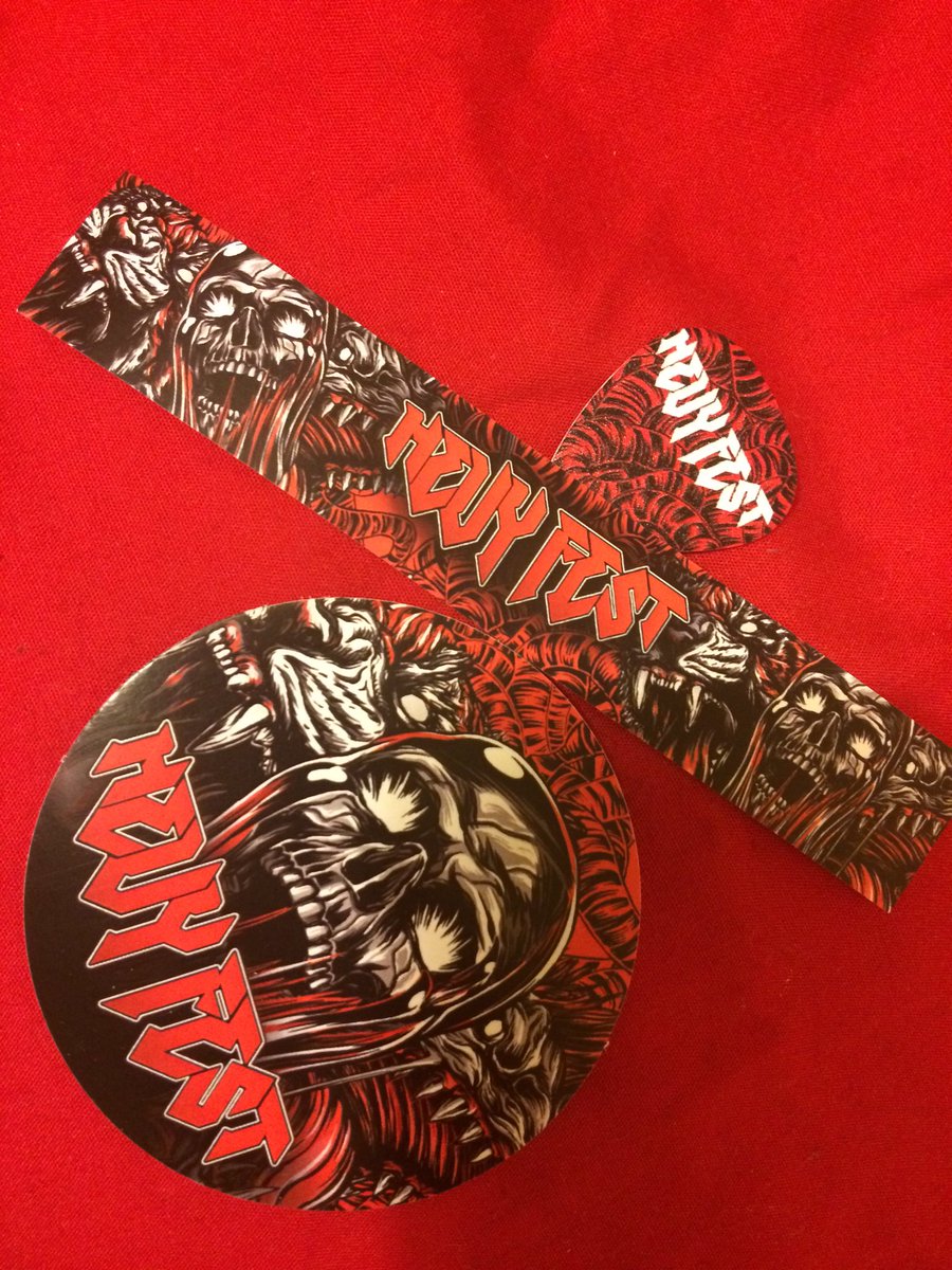 My <a href="/HevyFest/">Hevy Fest</a> tix arrived...with treats! #heavy #metal 🤘🤘🤘