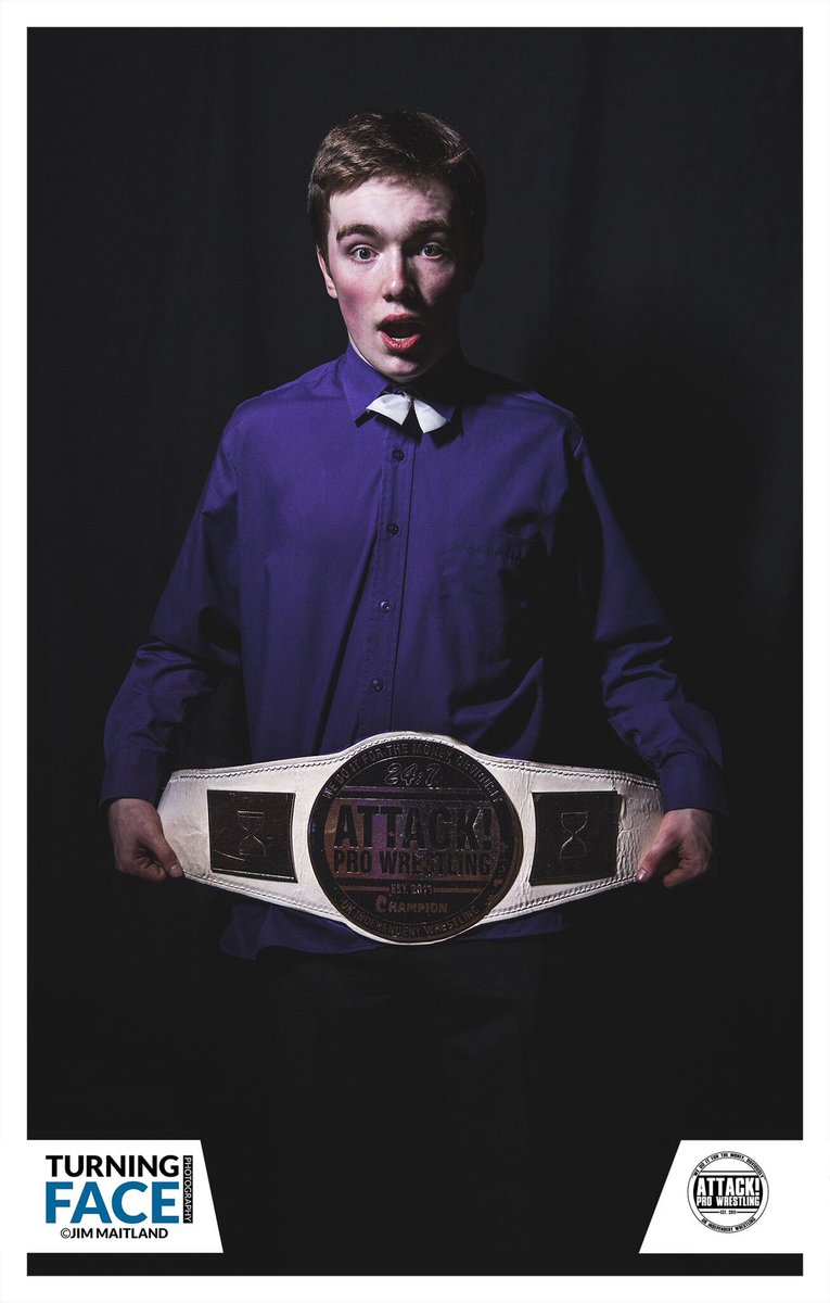 ATTACKWrestling's tweet photo. Ladies and gents; your NEW ATTACK! Pro 24/7 Champion.. SHAY PURSER?! #20FootLadder https://t.co/7KphHCzDNy
