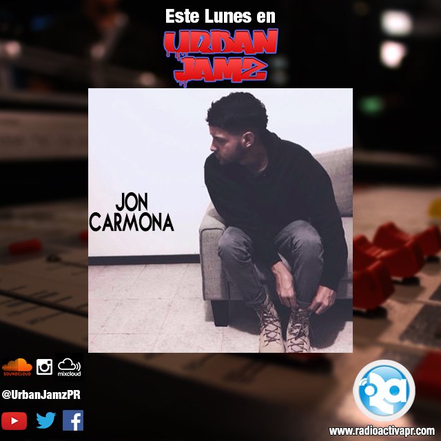 UrbanJamzPR's tweet photo. Tonight, we got @JonCarmonaPR coming thru, hablando de su propuesta musical! + mucho hip-hop del patio! https://t.co/ErIescW3pB