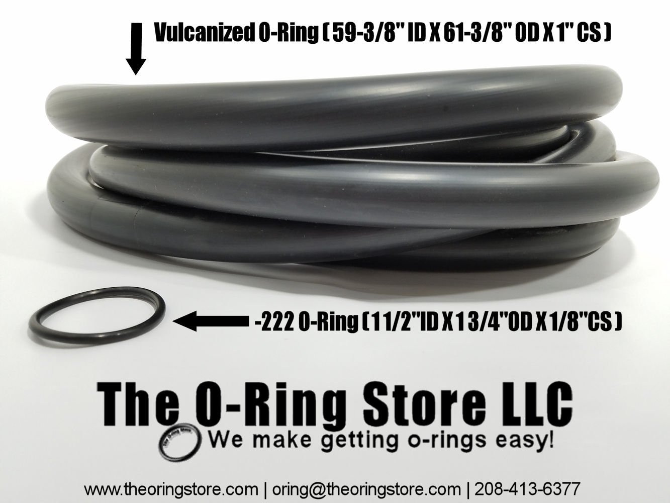 Large diameter deals rubber o rings