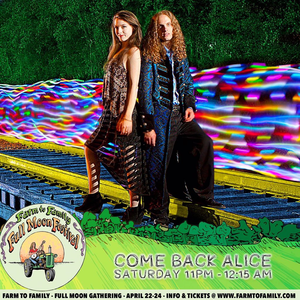 farm2family's tweet photo. Who is ready to get down to @come_back_alice late night set April 23rd?! For tickets: https://t.co/lEpUozVHj4 https://t.co/DFd155zodu