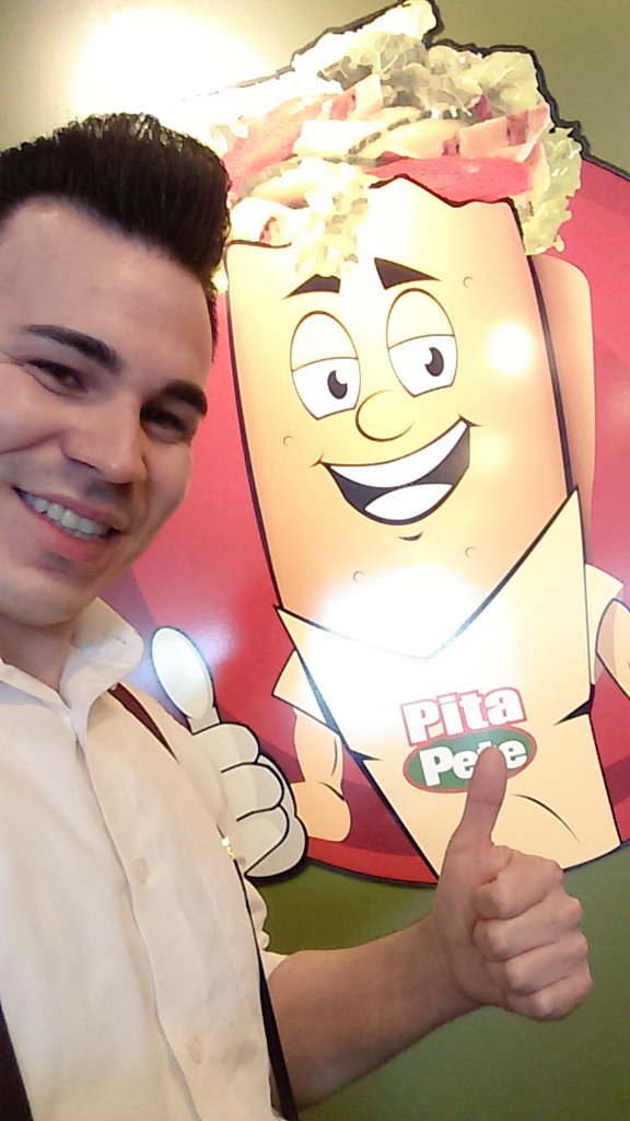 off on 1960 at pitapit with "pita pete" #cyfair #hungryshark #goodfood4mn #eatclean  <a href="/PitaPitHouston/">Pita Pit Houston</a>