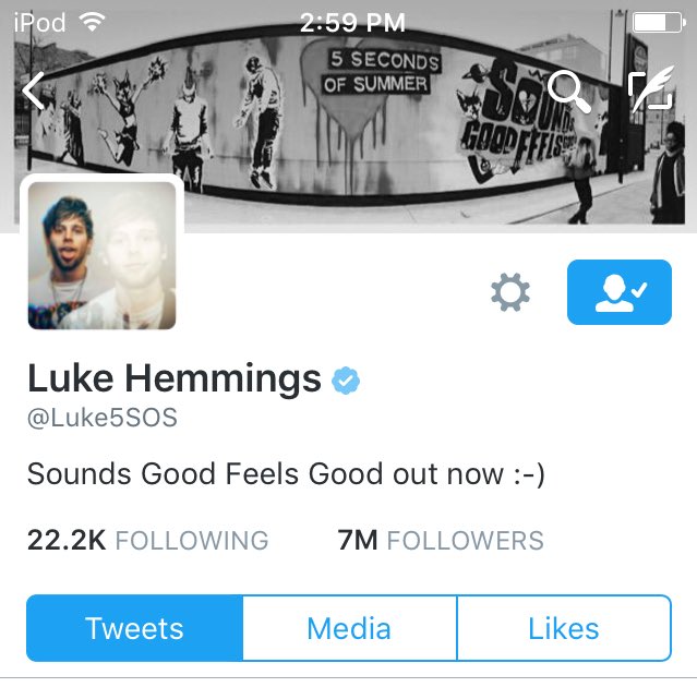 Apollo5SOS's tweet image. Ash, Cal, and Luke's bios vs. Mikey's