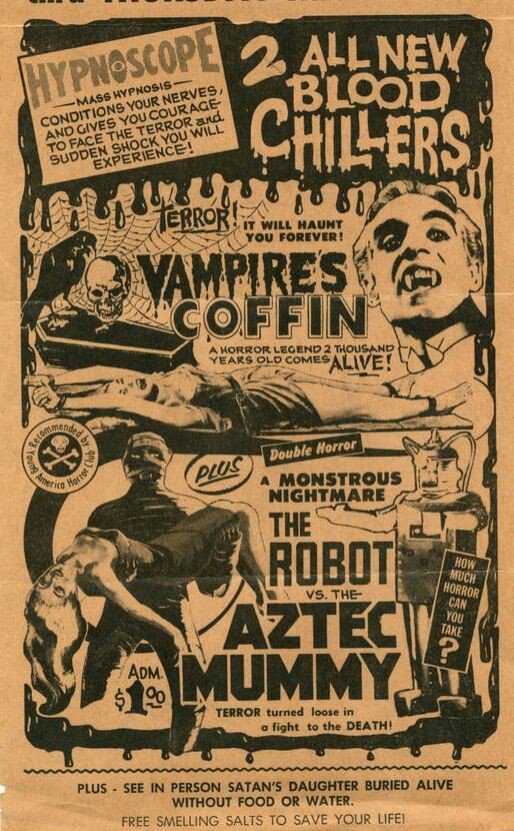 classicvillain1's tweet image. Double horror feature in Hypnoscope system!