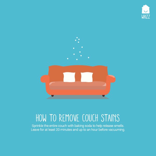 WHIZZtheapp's tweet photo. Stains on your couch? Try this! #tuesdaytips #cleaningtips #WHIZZtheapp https://t.co/5AOThckoWX