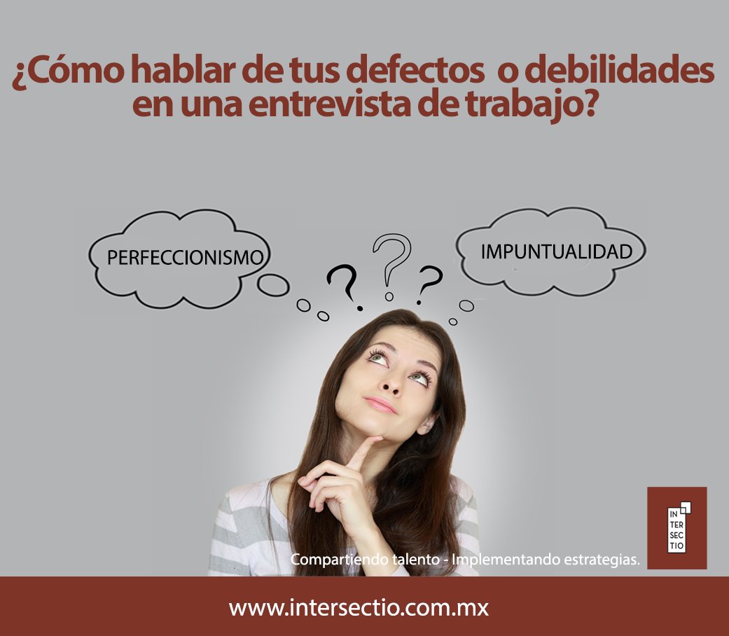 Intersectiomx's tweet photo. ¿Qué debes decir en una entrevista de trabajo sobre tus defectos? ¡Los mejores tips aquí  https://t.co/Y7Kx7L3OfH! https://t.co/wsAEeCt83t