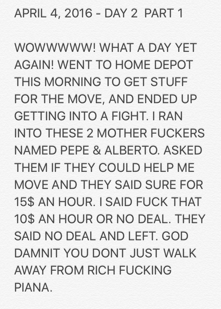NotRichPiana's tweet photo. Rich Piana Diaries Day 2 https://t.co/tYFVMscEJ0