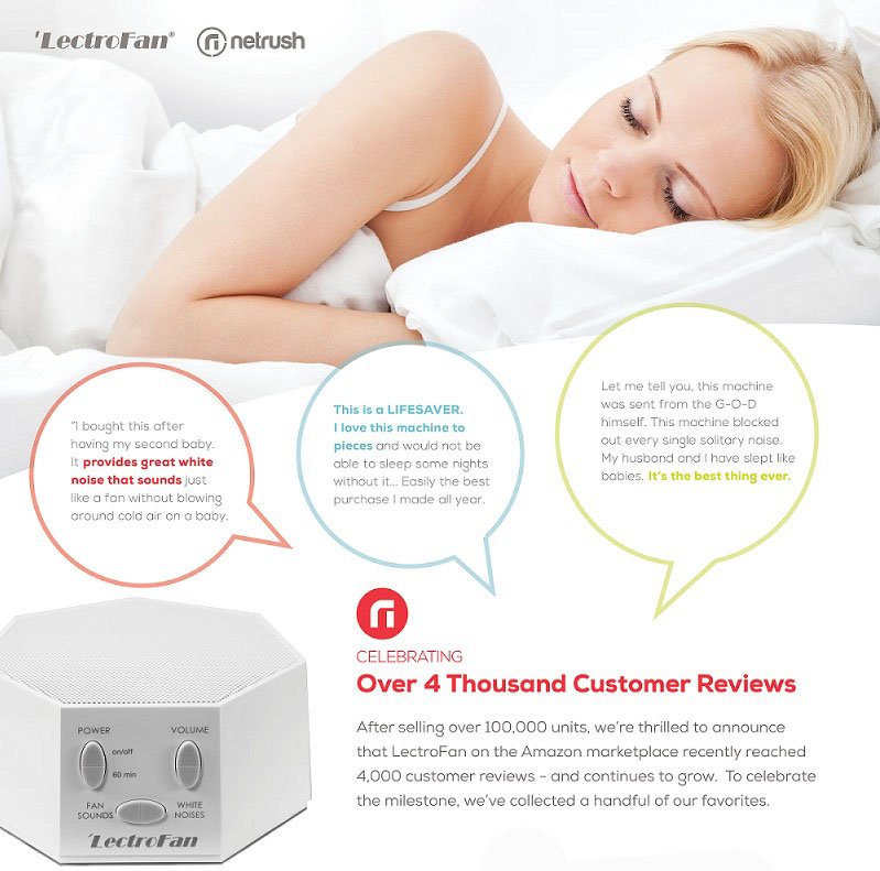 netrush's tweet image. “You should buy it. You should buy two.” Congrats @asoundtech on 4K reviews for #LectroFan: bit.ly/23bHGn8