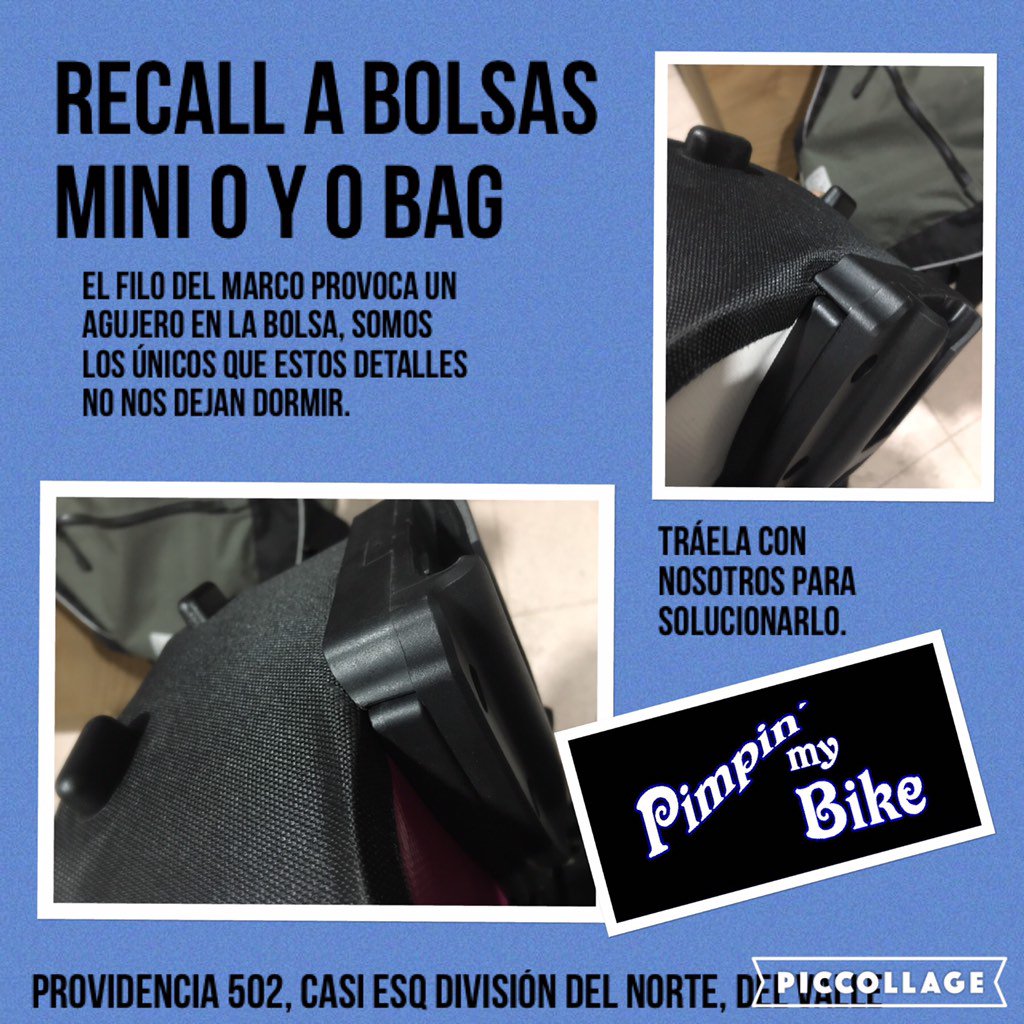 PimpBikemx's tweet photo. Atención propietarios de Mini O Bag y O Bag para #Brompton esto les puede salvar su bolsa. #solonosotroslovemos https://t.co/fTiTU0ax06
