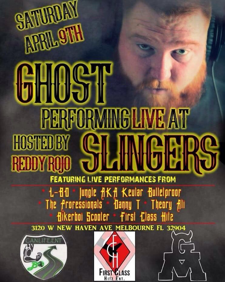 LBOsWorld321's tweet photo. @L_BO1 Will Be Performing Live April 9Th at #Slingers in #Melbourne #Florida With #Ghost #Rap #HipHop https://t.co/VSYxRvzTrT