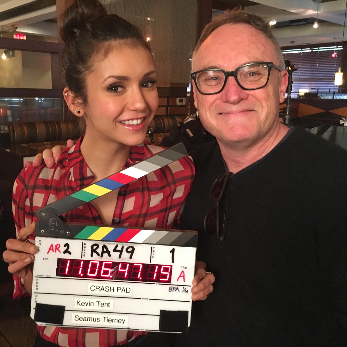ninadobrev's tweet photo. Kevin Tent, our amazing director, killing it! #CrashPadMovie https://t.co/3N9LEDed28