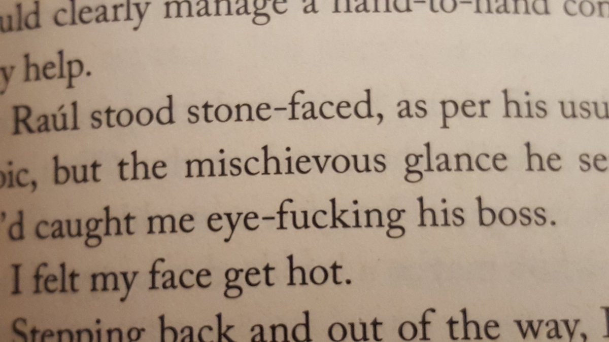 pamelapower's tweet photo. Phrase du jour 'eye-fucking'. Verrrrry descriptive ๐ #OneWithYouSleepOver @PenguinBooksSA https://t.co/MA6dVX9Njz