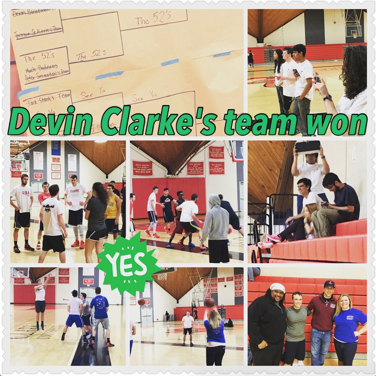 ClarkRLH's tweet image. RLH, RHA &amp;amp; NRHH partnered to host the first "So you bet you can net" residential basketball competition.