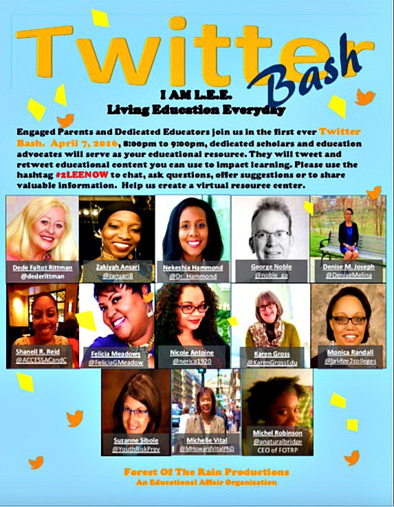YouthRiskPrev's tweet photo. #TwitterBash! Join us tomorrow night April 7, 8-9 pm EST for an innovative educational event! #2LEENOW https://t.co/voy4EJiv5Q