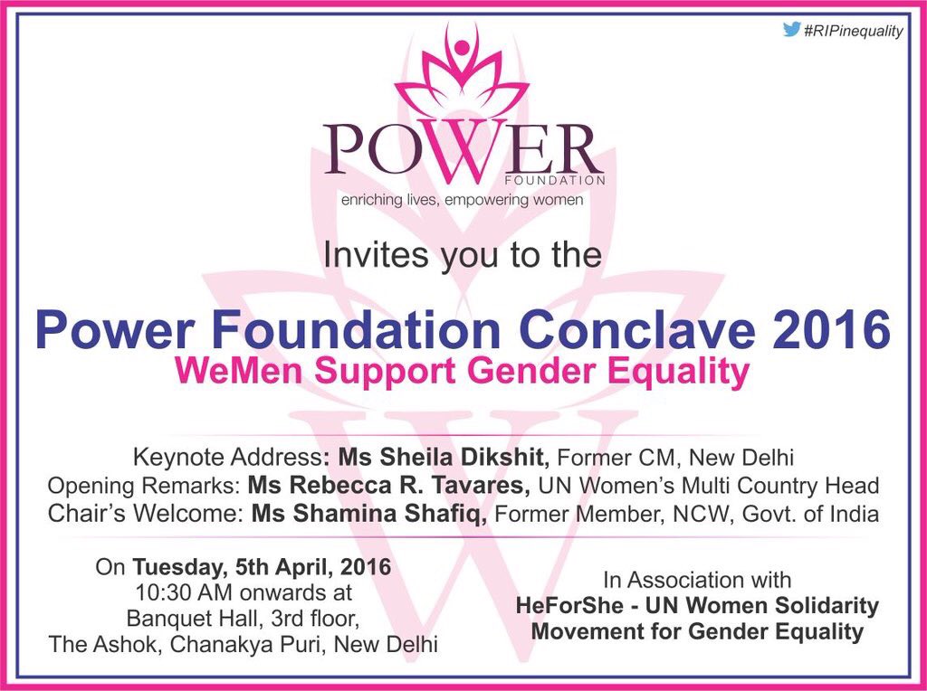 SumantBatra's tweet photo. Join us to support #WeMenCampaign for gender equality. Speaking there together with @drsaifmahmood and @rishi_suri https://t.co/UjnaReRrvs