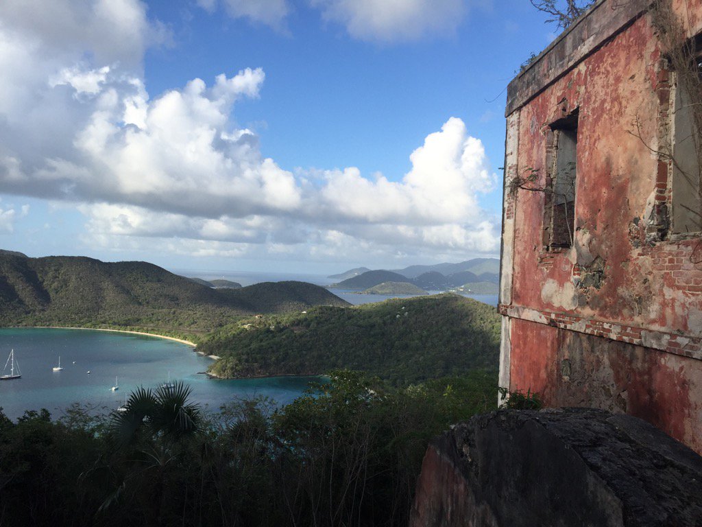 Ahh! Monday Afternoon Hike. #stjohnprovisions #USVirginIslands #moreruins #sorryitisstillsnowinginNE