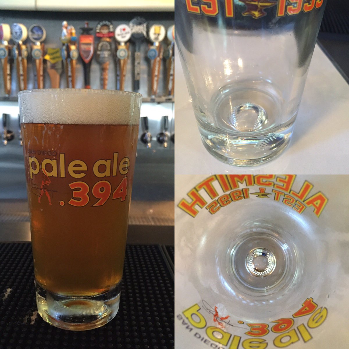 #Padres #OpeningDay w/ <a href="/AleSmithBrewing/">AleSmith Brewing Company</a> .394 Keep the Glass Night! These glasses are #epic! #sdbeer #pizzaportob