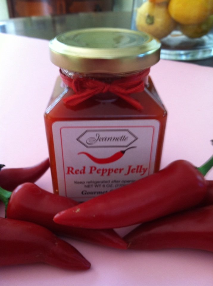 Red pepper jelly. Sweet &amp; hot flavorful.