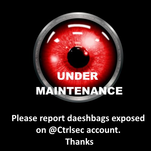 CtrlSec1's tweet photo. This bot is currently under maintenance. Plz report the #daeshbags exposed on @CtrlSec account. Thanks !
Back soon https://t.co/DfBxcXOU0U