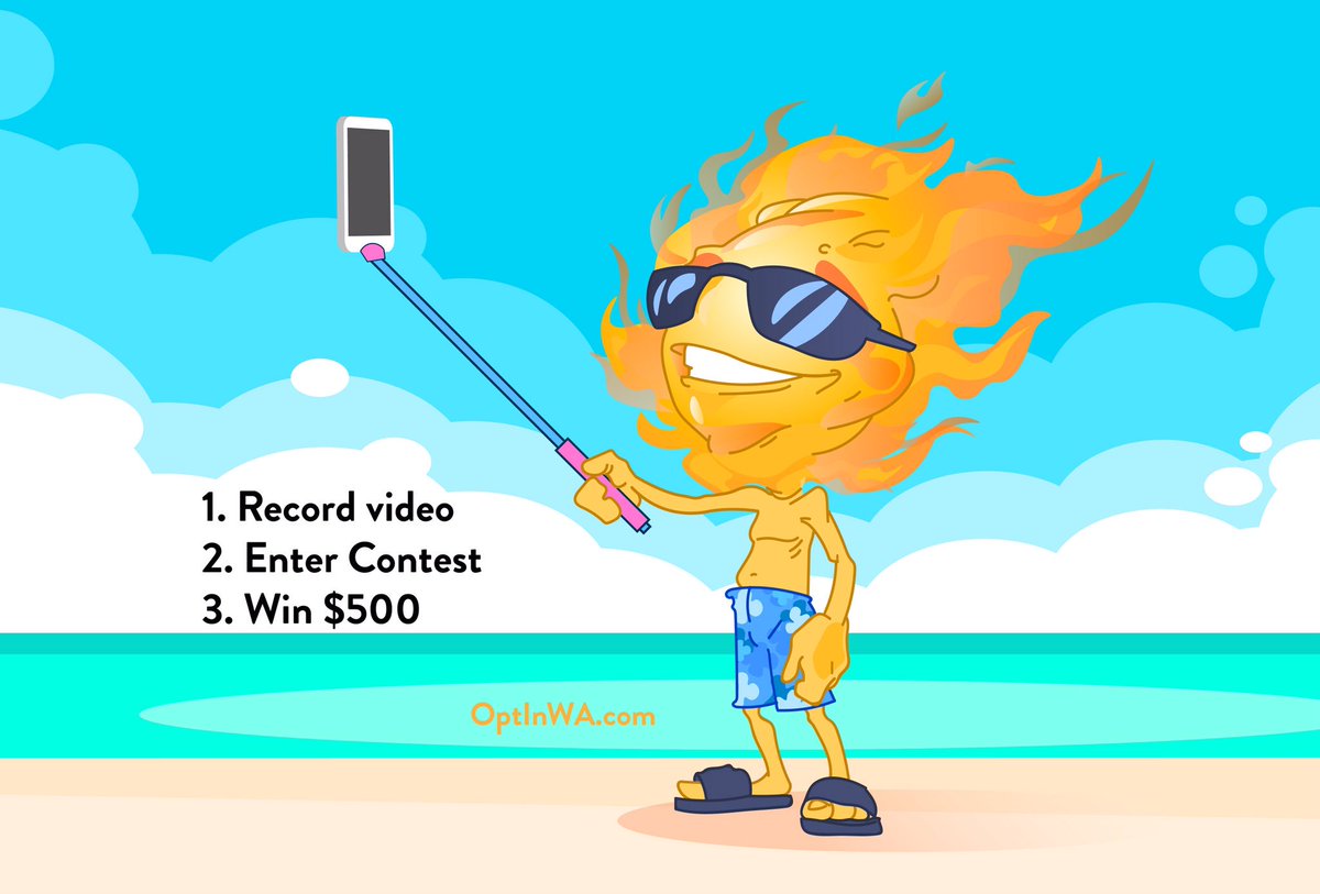 OptInWA's tweet image. On spring break? Enter our video contest. 10 $500 scholarships. OptInWA.com #WAedu #WATeachLead