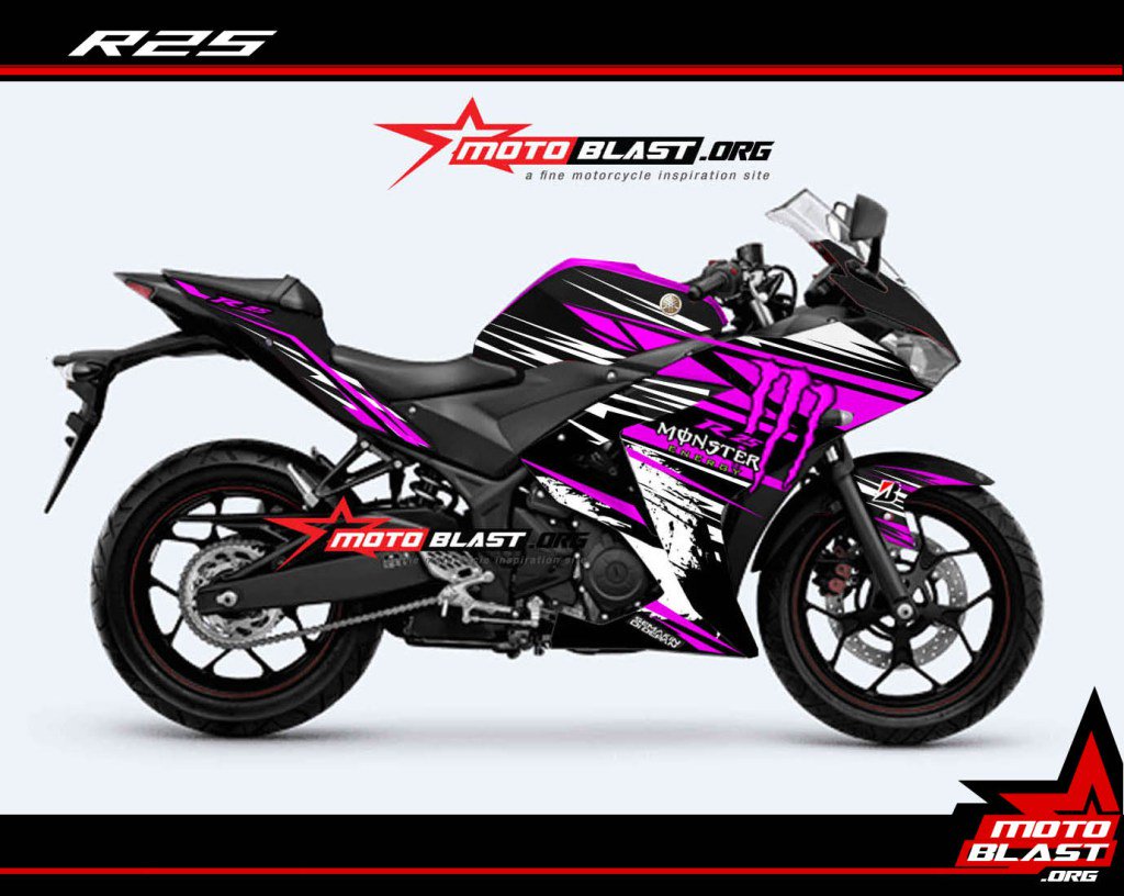 Blog Motoblast On Twitter Modifikasi Striping Yamaha R25 Black