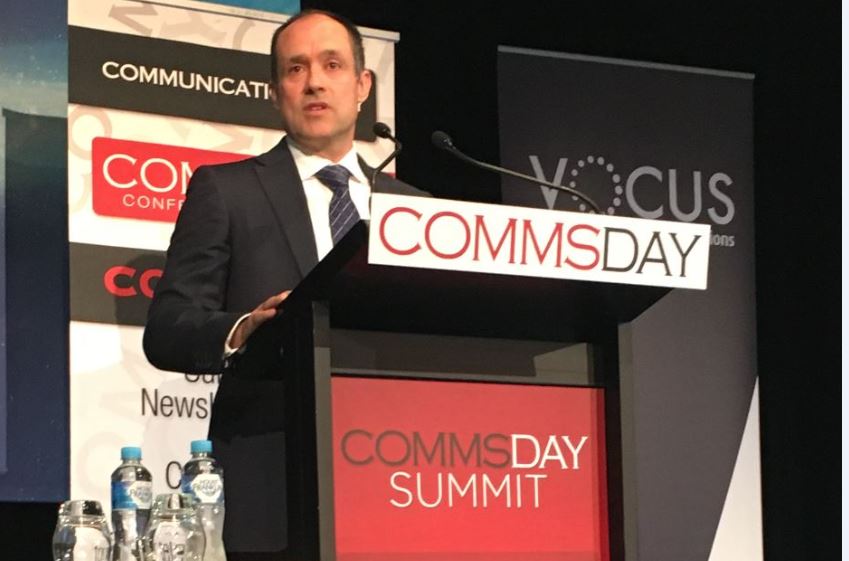 VodafoneAU's tweet photo. "Our role is to give Australians the choice & freedom to connect the way they want" Iñaki Berroeta #commsdaysummit https://t.co/3ulbGwubu3