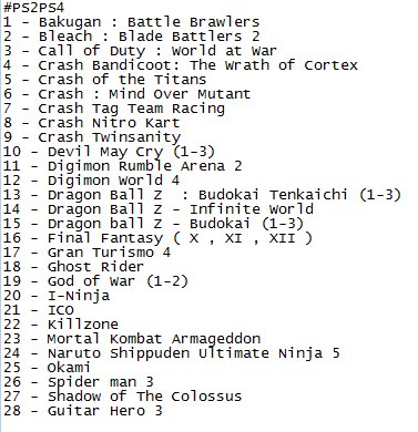 ps4_ps2's tweet photo. #ps2ps4 all of these games, please do not need to be at once https://t.co/w9dMRPv9Lj
