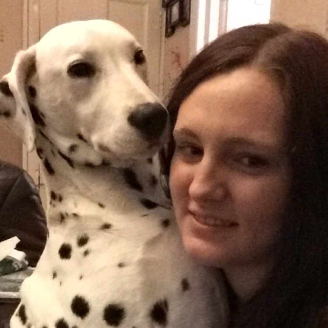 lauren_lfc's tweet photo. Love my baby girl ❤️ #Dalmatian #bestfriend #selfie https://t.co/ep5XwYNWN3