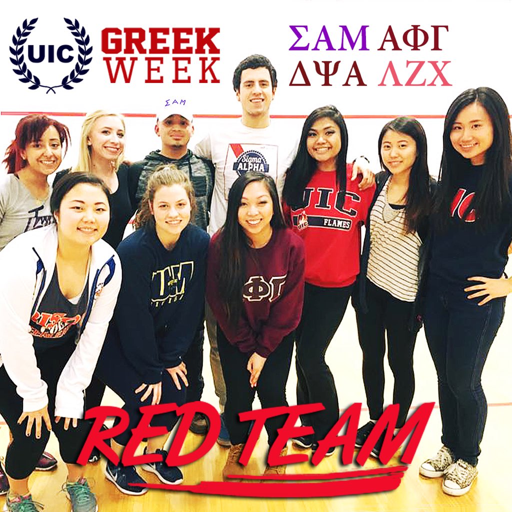 sammys_chicago's tweet photo. Red Team is going all the way!
Can't wait for Greek week to begin!
#UICGreekWeek #FireUpUIC
https://t.co/KOKyUPb9i3 https://t.co/g1LX8D9zHo