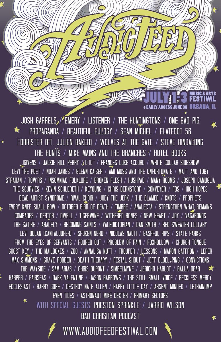 ghostkeyband's tweet photo. Looks like we'll be seeing all of our friends again at @audiofeedfest this year! #ghostkey #audiofeed2016 https://t.co/7hATkNTt5Y