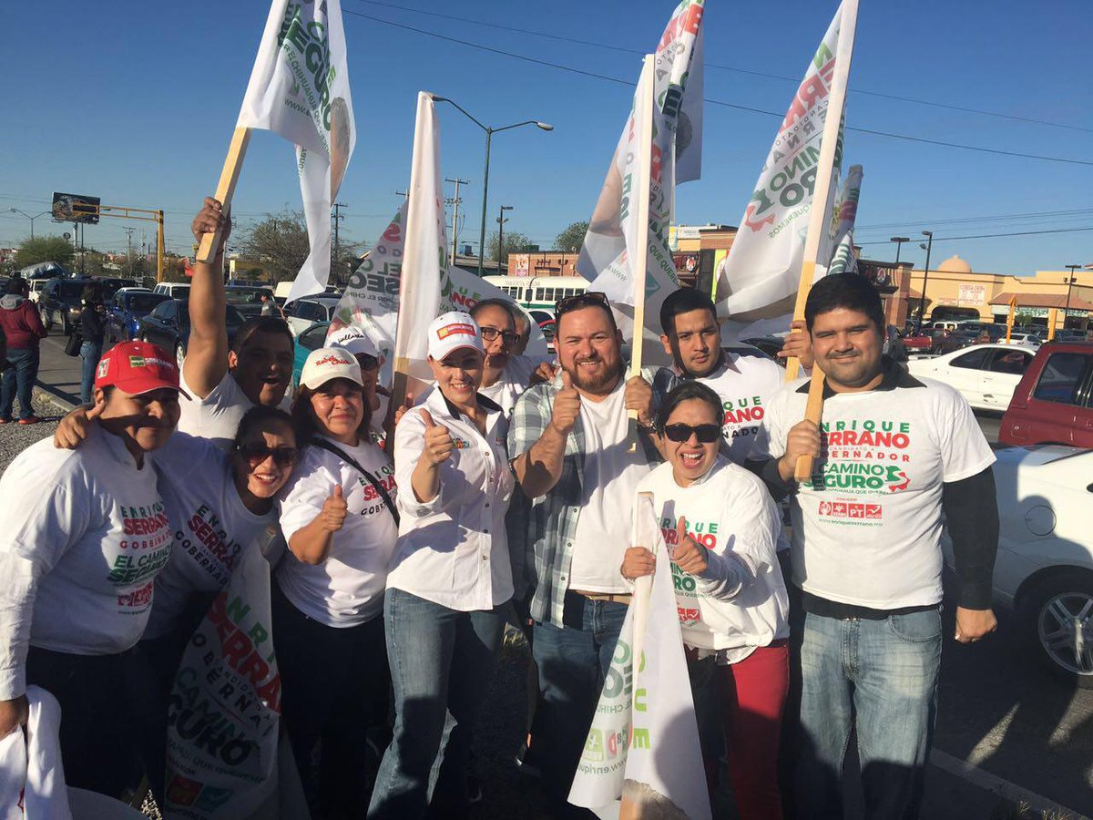 EnriqueSerranoE's tweet photo. Ya estamos dejando huella en Cd. Juárez #ElCaminoSeguro https://t.co/QIgznmZeNH