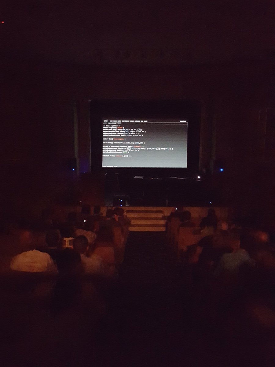 WebAudioConf's tweet photo. The first of two free concerts! Tonight is Live Coding and tomorrow is Participatory. Don't miss out! #WebAudioConf https://t.co/YAXnyaO5Xm